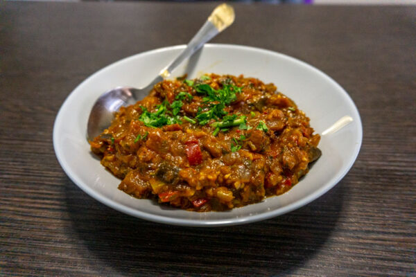 Ajapsandali with Molted Cheese Sauce