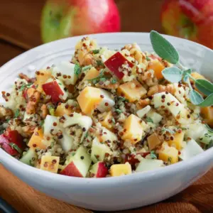 Quinoa Vegetable Salad with Guda Cheese