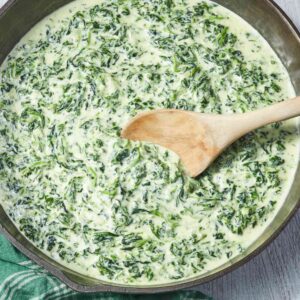 Spinach with Cream Sauce