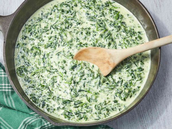 Spinach with Cream Sauce